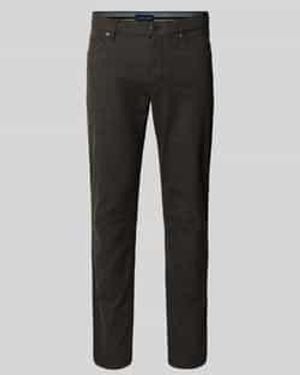 Christian Berg Men Stoffen Broek Met 5-pocketmodel - Zwart