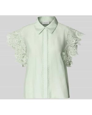Cph Muse Regular Fit Bluse mit Spitzenbesatz Modell 'MOLLY' - Mehrfarbig