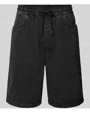 Review Bermudas Mit Elastischem Bund - Schwarz
