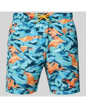 Napapijri Badehose mit elastischem Bund und Tunnelzug - Blau