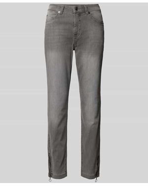 M·a·c Skinny Fit Jeans Im 5-Pocket-Design - Grau