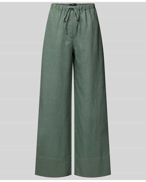Mango Wide Leg Stoffhose Mit Eingrifftaschen Modell 'Musgo' - Grün