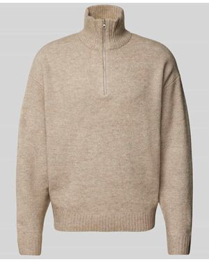 Jack & Jones Troyer mit gerippten Abschlüssen Modell 'OLLIE' - Natur