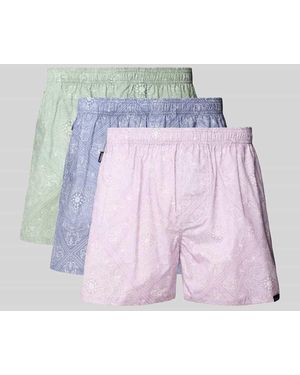 Pockies Boxershorts mit Label-Detail im 3er-Pack - Pink