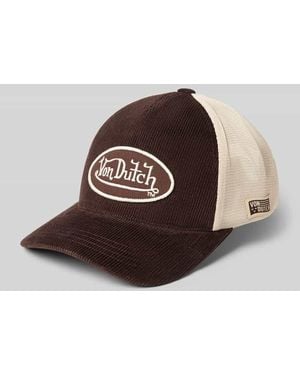 Von Dutch Trucker Cap aus Baumwoll-Mix Modell 'CASQUETTE' - Braun