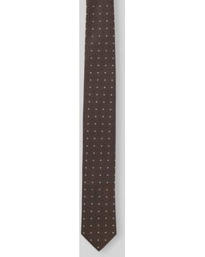 BOSS Krawatte aus Seiden-Mix Modell 'H-Tie 6 CM-262' - Weiß