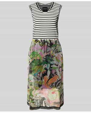 Marc Cain Midikleid im Stufen-Look - Schwarz