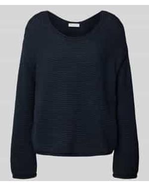 Marc O' Polo Comfort Fit Gebreide Pullover Van Puur Katoen - Blauw