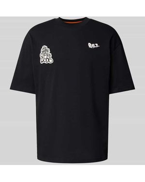 BALR T-Shirt Mit Label-Stitching Modell 'Game Of The Gods Graffiti' - Schwarz
