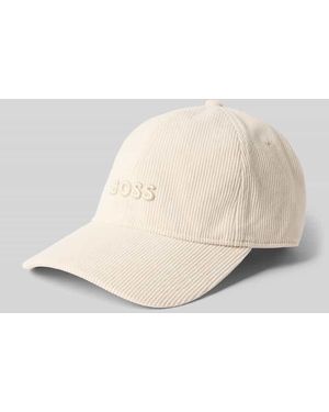 BOSS Cap mit Label-Stitching Modell 'Zed-CO' - Natur