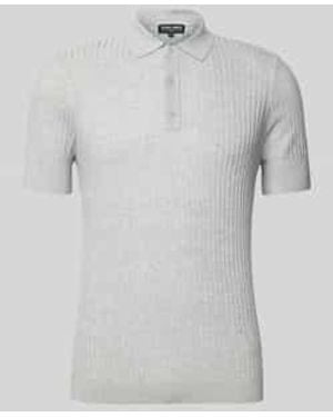 Antony Morato Slim Fit Poloshirt Met Structuurmotief - Grijs