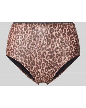 Joop! Slim Fit Bikini-Hose mit Allover-Animal-Print Modell 'Leopard' - Pink