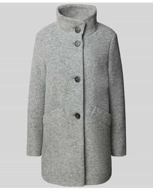 Fuchs & Schmitt Kurzmantel mit Stehkragen und Eingrifftaschen - Grau