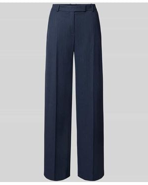 BOSS Schmale Hose mit Woll-Anteil Modell 'Tilda6' - Blau