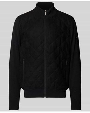 Bugatti Jacke mit Reißverschlusstaschen - Schwarz