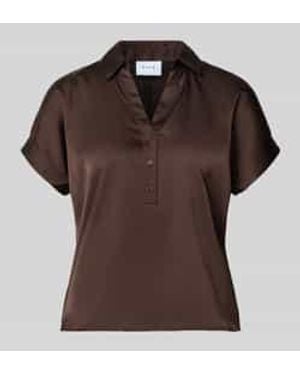Vila Regular Fit Blouse Met V-Hals Model 'Enna Ravenna' - Bruin