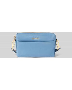 Bogner Umhängetasche Mit Label-Applikation Modell 'Sita' - Blau