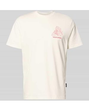 Dedicated T-Shirt mit Label-Print - Natur