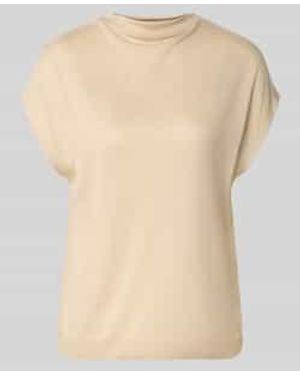 Comma, T-Shirts - Naturel