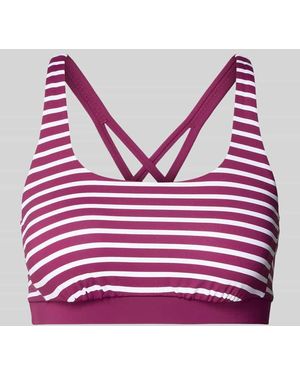 Venice Beach Bustier-Bikini-Oberteil mit gekreuzten Trägern - Rot