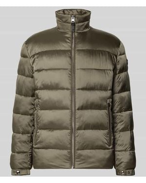 Joop! Regular Fit Steppjacke mit Stehkragen - Grün