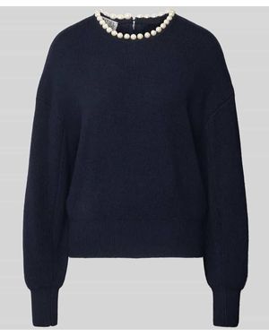 Essentiel Antwerp Comfort Fit Strickpullover aus Woll-Mix mit Kaschmir Modell 'INTI' - Blau
