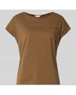 S.oliver Regular Fit T-Shirt Van Puur Katoen - Bruin