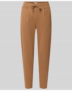 Ichi Slim Fit Hose mit Viskose-Anteil Modell 'KATE' - Natur