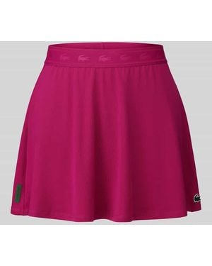 Lacoste Ausgestellter Sport-Rock mit Logo-Detail - Pink