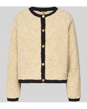 Soya Concept Strickjacke mit Knopfleiste Modell 'BESSIE' - Natur
