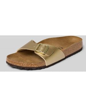 Birkenstock Slipper mit offener Ferse Modell 'Madrid' - Mettallic
