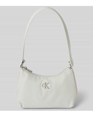 Calvin Klein Handtasche Mit Logo-Applikation - Weiß