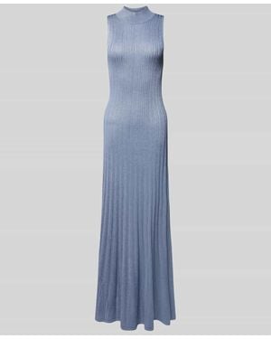 IVY & OAK Maxikleid Mit Turtleneck Modell 'Flora' - Blau