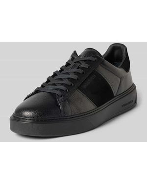 Woolrich Sneaker aus echtem Leder Modell 'Classic Court' - Schwarz