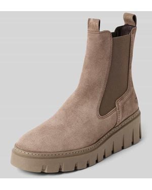 Tamaris Chelseas aus echtem Rindsleder - Braun