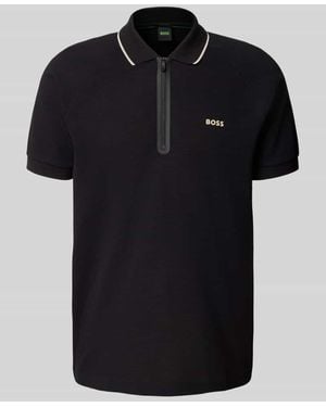 BOSS Regular Fit Poloshirt aus reiner Baumwolle Modell 'PHILIX' - Schwarz