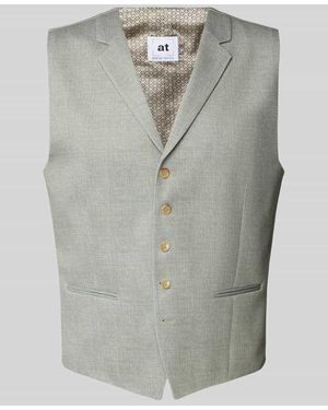 Atelier Torino Weste mit Reverskragen - Grau