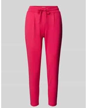 Ichi Joggingbroek Met Paspelzakken - Roze