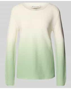 Tom Tailor Regular Fit Gebreide Pullover Met Kleurverloop - Groen