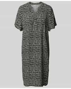 Tom Tailor Soepele Blousejurk Van Pure Viscose - Grijs