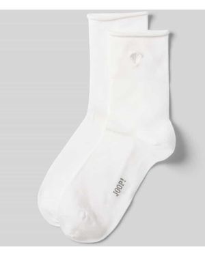 Joop! Socken mit Label-Stitching - Weiß