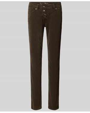 Buena Vista Slim Fit Cordhose aus Baumwoll-Mix - Grau