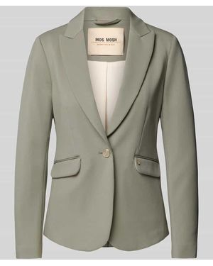Mos Mosh Blazer mit Label-Applikation Modell 'BLAKE VIENNA' - Grün