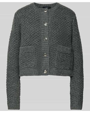 Cph Muse Strickjacke mit Knopfleiste Modell 'COLETTE' - Grau
