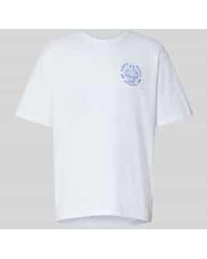 Edwin T-Shirt Met Labelprint, Model Music Channel' - Wit