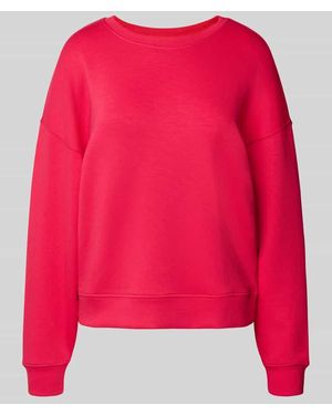 MSCH Copenhagen Sweatshirt mit überschnittenen Schultern Modell 'Ima Q' - Rot
