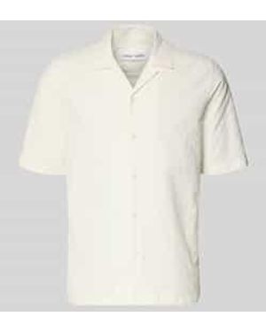 Samsøe & Samsøe Relaxed Fit Vrijetijdsoverhemd Met Structuurpatroon Model 'Oscar' - Naturel