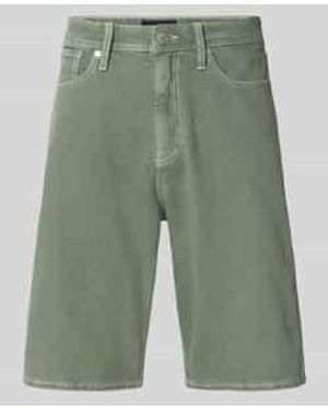 Jack & Jones Baggy Fit Korte Jeans Met Steekzakken Model 'Alex' - Groen