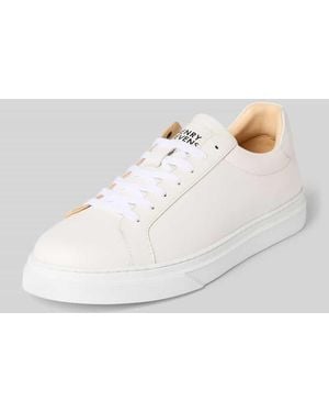 Henry Stevens Sneaker aus Leder Modell 'Travis' - Weiß