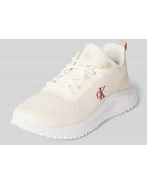 Calvin Klein Sneakers Met Logodetails - Naturel